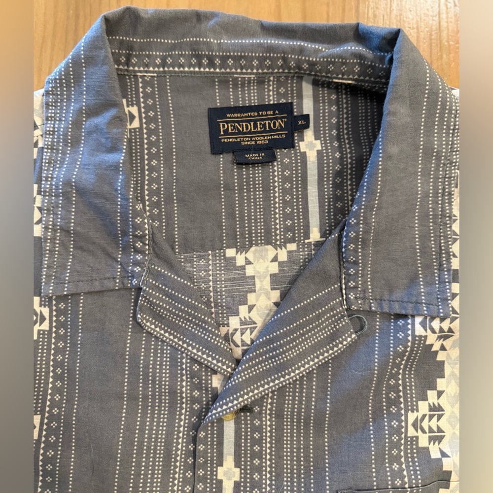 Lot of 2 Men’s Short Sleeve Button Down Western Shirts XL Sendero Pendleton - Picture 9 of 10